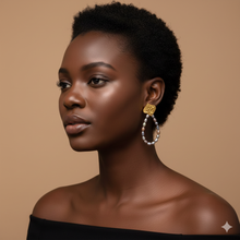 Charger l'image dans la visionneuse de la galerie, Boucles d'Oreilles "Éclat Iridescent & Doré"