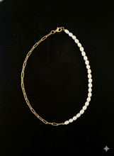 Charger l'image dans la visionneuse de la galerie, Collier "Duo" Maillons Dorés & Perles d'Eau Douce