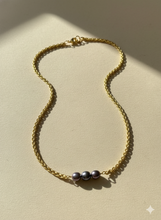 Charger l'image dans la visionneuse de la galerie, Collier "Petits Trios &amp; Chaîne Palmier Dorée"
