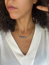 Charger l'image dans la visionneuse de la galerie, Collier "Petits Trios &amp; Chaîne Palmier Dorée"
